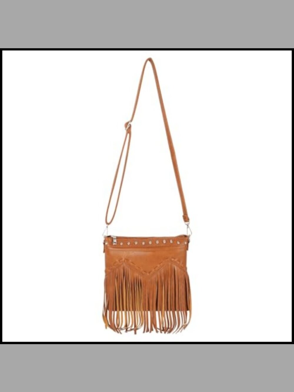 Fringe Crossbody Hobo Shoulder Bag Synthetic Leather Tassel Purse